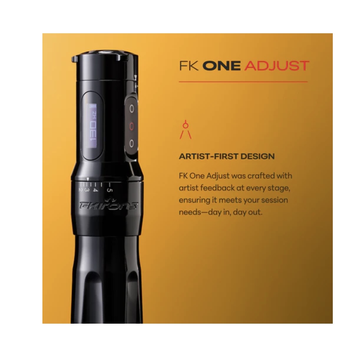 FK One Adjust Wireless Tattoo Machine - Pick Color